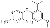 5-(4-Methoxy-2-propan-2-ylphenoxy)pyrimidine-2,4-diamine molecular structure (CAS 865304-71-8)