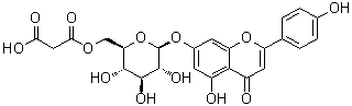 structure of CAS# 86546-87-4, Apigenin 7-O-malonylglucoside
