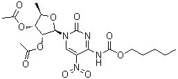 CAS # 865474-03-9, 5'-Deoxy-5-nitro-N-[(pentyloxy)carbonyl]cytidine 2',3'-diacetate