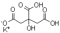 柠檬酸二氢钾分子结构 (CAS 866-83-1)