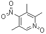 4-硝基-2,3,5-三甲基吡啶 N-氧化物分子结构 (CAS 86604-79-7)