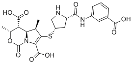 CAS # 866186-68-7, Ertapenem Oxazinone Impurity, (3S,4S,4aS,5R)-6-(((3S,5S)-5-((3-Carboxyphenyl)carbamoyl)pyrrolidin-3-yl)thio)-3,5-dimethyl-1-oxo-3,4,4a,5-tetrahydro-1H-pyrrolo[1,2-c][1,3]oxazine-4,7-dicarboxylic Acid