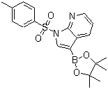 1-[(4-Methylbenzene)sulfonyl]-1H-pyrrolo[2,3-b]pyridine-3-boronic acid pinacol ester molecular structure (CAS 866545-91-7)