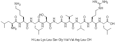 CAS # 866635-34-9, L-Leucyl-L-lysyl-L-leucyl-L-serylglycyl-L-valyl-L-valyl-L-arginyl-L-leucine