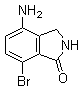 structure of CAS# 866767-08-0, 4-Amino-7-bromo-2,3-dihydro-1H-isoindol-1-one