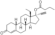 CAS 登录号：86679-33-6, 左炔诺孕酮丁酸酯