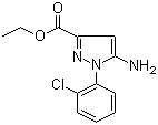 structure of CAS# 866838-00-8, 5-氨基-1-(2-氯苯基)-1H-吡唑-3-羧酸乙酯
