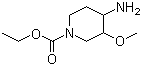 CAS # 86717-62-6, Ethyl 4-amino-3-methoxypiperidinecarboxylate, 4-Amino-3-methoxypiperidineethylcarbamate