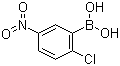 structure of CAS# 867333-29-7, 2-Chloro-5-nitrophenylboronic acid
