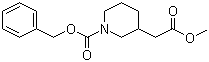 structure of CAS# 86827-08-9, N-Cbz-3-piperidineacetic acid methyl ester