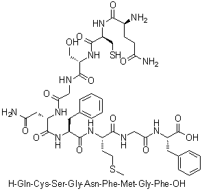 CAS 登录号：868527-32-6, L-谷氨酰胺酰-L-半胱氨酰-L-丝氨酰甘氨酰-L-天冬氨酰胺酰-L-苯丙氨酰-L-蛋氨酰甘氨酰-L-苯丙氨酸