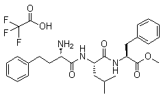 structure of CAS# 868539-99-5, (alphaS)-alpha-氨基苯丁酰基-L-亮氨酰基-L-苯丙氨酸甲酯单(三氟乙酸盐)