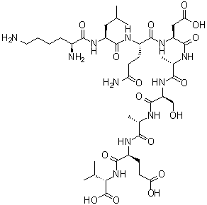 CAS 登录号：868833-57-2, L-赖氨酰-L-亮氨酰-L-谷氨酰胺酰-L-alpha-天冬氨酰-L-丙氨酰-L-丝氨酰-L-丙氨酰-L-alpha-谷氨酰-L-缬氨酸