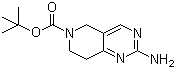 structure of CAS# 869198-95-8, 2-氨基-7,8-二氢吡啶并[4,3-d]嘧啶-6(5H)-羧酸叔丁酯