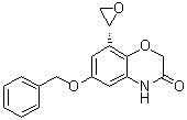 structure of CAS# 869478-12-6, 8-(2R)-Oxiranyl-6-(phenylmethoxy)-2H-1,4-benzoxazin-3(4H)-one