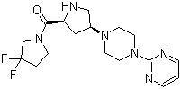 CAS 登录号：869490-23-3, (3,3-二氟吡咯烷-1-基)[(2S,4S)-4-[4-(嘧啶-2-基)哌嗪-1-基]吡咯烷-2-基]甲酮