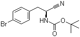 CAS 登录号：869570-00-3, Boc-L-4-溴苯丙氨腈, N-叔丁氧羰基-L-4-溴苯丙氨腈