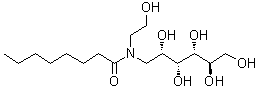 CAS # 869652-63-1, 1-Deoxy-1-[(2-hydroxyethyl)(1-oxooctyl)amino]-D-glucitol, HEGA 8