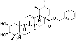 CAS # 869788-73-8, Corosolic acid benzyl ester, (2alpha,3beta)-2,3-Dihydroxy-urs-12-en-28-oic acid phenylmethyl ester