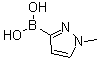 structure of CAS# 869973-96-6, (1-甲基-1H-吡唑-3-基)硼酸