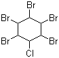 structure of CAS# 87-84-3, 1,2,3,4,5-Pentabromo-6-chlorocyclohexane