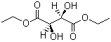 CAS # 87-91-2, L(+)-Diethyl L-tartrate, (+)-Diethyl-2,3-dihydroxysuccinate, (2R,3R)(+)-Dihydroxybutane-1,4-dioic acid diethyl ester