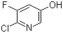 structure of CAS# 870062-76-3, 2-Chloro-3-fluoro-5-hydroxypyridine