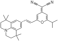 CAS # 870075-87-9, 2-[2-(1-Methylethyl)-6-[2-(2,3,6,7-tetrahydro-1,1,7,7-tetramethyl-1H,5H-benzo[ij]quinolizin-9-yl)ethenyl]-4H-pyran-4-ylidene]propanedinitrile