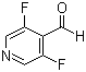 structure of CAS# 870234-98-3, 3,5-Difluoropyridine-4-carboxaldehyde