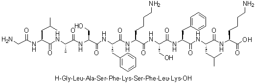 CAS 登录号：870267-99-5, 甘氨酰-L-亮氨酰-L-丙氨酰-L-丝氨酰-L-苯丙氨酰-L-赖氨酰-L-丝氨酰-L-苯丙氨酰-L-亮氨酰-L-赖氨酸