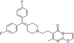 structure of CAS# 87051-43-2, Ritanserin