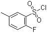 structure of CAS# 870704-14-6, 2-Fluoro-5-methylbenzenesulfonyl chloride