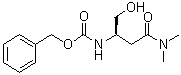 [(R)-4-(二甲基氨基)-1-羟基-4-氧代丁烷-2-基]氨基甲酸苄酯分子结构 (CAS 870812-29-6)