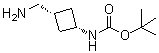 [cis-3-(Aminomethyl)cyclobutyl]carbamic acid 1,1-dimethylethyl ester molecular structure (CAS 871014-28-7)