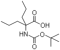 CAS 登录号：87113-32-4, 2-[(叔丁氧羰基)氨基]-2-丙基戊酸