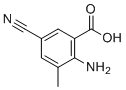 structure of CAS# 871239-18-8, 2-Amino-5-cyano-3-methylbenzoic acid