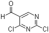 structure of CAS# 871254-61-4, 2,4-Dichloro-5-pyrimidinecarboxaldehyde