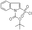 CAS 登录号：872983-77-2, 2-(氯磺酰基)-1H-吲哚-1-甲酸叔丁酯