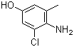 CAS 登录号：873417-25-5, 4-氨基-3-氯-5-甲基苯酚