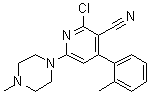 CAS # 873443-69-7, 2-Chloro-4-(2-methylphenyl)-6-(4-methyl-1-piperazinyl)-3-pyridinecarbonitrile