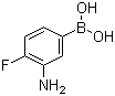 structure of CAS# 873566-75-7, 3-氨基-4-氟苯硼酸