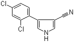4-(2,4-Dichlorophenyl)-1H-pyrrole-3-carbonitrile molecular structure (CAS 87388-06-5)