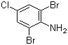 2,6-二溴-4-氯苯胺分子结构 (CAS 874-17-9)