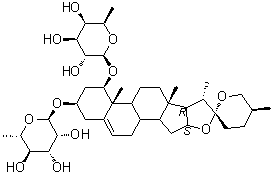 structure of CAS# 87425-34-1, 麦冬皂苷 B