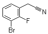 structure of CAS# 874285-03-7, 3-Bromo-2-fluorobenzeneacetonitrile