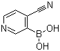 structure of CAS# 874290-90-1, 4-Cyanopyridine-3-boronic acid