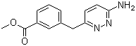 CAS # 874338-90-6, 3-[(6-Amino-3-pyridazinyl)methyl]benzoic acid methyl ester