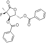 (2R)-2-Deoxy-2-fluoro-2-methyl-D-erythropentonic acid gamma-lactone 3,5-dibenzoate molecular structure (CAS 874638-80-9)