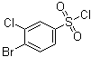 4-Bromo-3-chlorobenzenesulfonyl chloride molecular structure (CAS 874801-46-4)