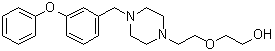structure of CAS# 874911-96-3, 2-[2-[4-[(3-Phenoxyphenyl)methyl]-1-piperazinyl]ethoxy]ethanol
